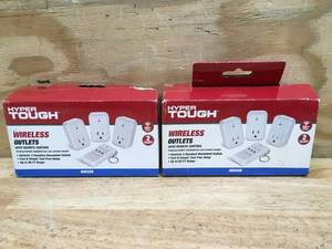lot 92 image: Lot of 2 - Hyper Tough Indoor Wireless Outlets
