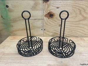 lot 100 image: AMERICAN METALCRAFT Lot of 2- #LDCC16 Condiment Racks