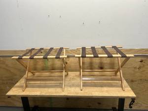 lot 133 image: Lot of 2- Foldable Luggage Racks