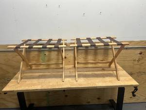 lot 112 image: Lot of 2- Foldable Luggage Racks