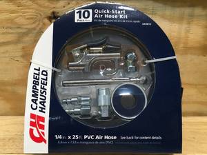 lot 110 image: Campbell Hausfeld 10-Piece Quick-Start Air Hose Kit