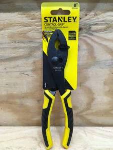 lot 122 image: Stanley 8 Control GripSlip Joint Pliers Model # 84-026