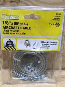 lot 129 image: King Chain 18 x 50 Aircraft Cable