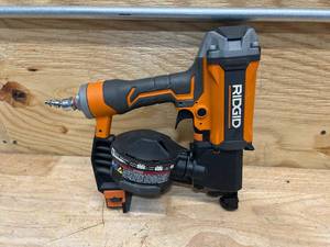 lot 161 image: RIDGID Pneumatic 15 Deg. 1-34 in. Coil Roofing Nailer