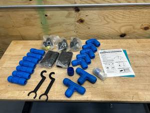 lot 36 image: RAPIDAIR FASTPIPE F28090 1 Fastpipe Master Kit, 90, 1, Blue (missing box 2- please see description)