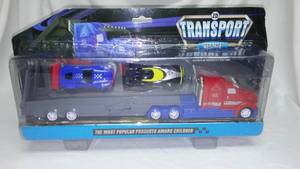 Z D Transport Semi Car Hauler Toy.