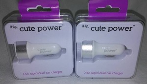 Cute Power 2.4A Rapid Dual Car Charger.
