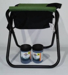 New Folding Camp Stool And Koozies(2)