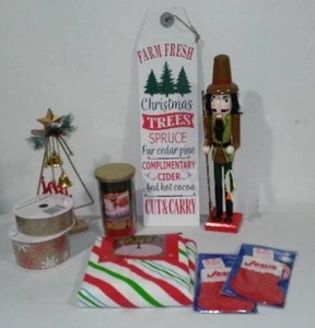Tree Skirt,  Nutcracker, Candle, And More.