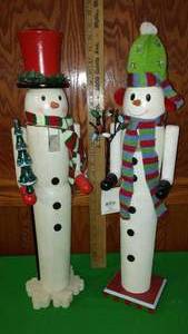Holiday Nutcracker Collection, (2) Snowmen Themed.