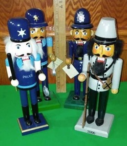 Holiday Nutcracker Collection, (4) Police Themed. .