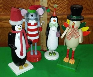 Holiday Nutcracker Collection, (4) Holiday Animal Themed.