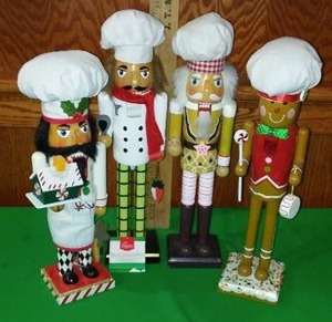 Holiday Nutcracker Collection, (4) Culinary Themed.