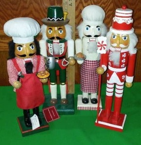 Holiday Nutcracker Collection, (4) Culinary Themed.
