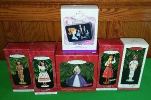 Hallmark Ornaments. Barbie Themed (6).