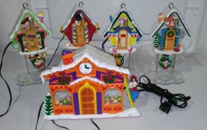 Mr. Christmas Mickeys Clock Shop And Tote.