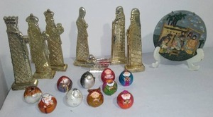 Nativity Sets (2) And Plate.