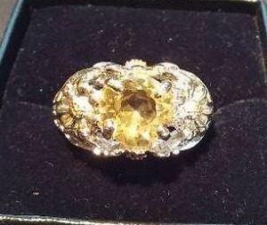 Yellow Gemstone Ring.