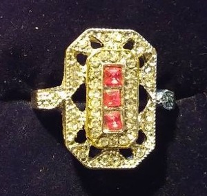 Pink Gemstone Ring.
