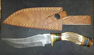 Etched Knife And Sheath