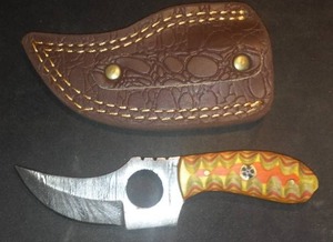 Etched Knife And Sheath