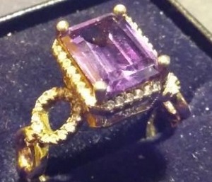 Purple Gemstone Ring.