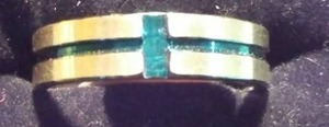 Blue And Gray Ribbon Band.