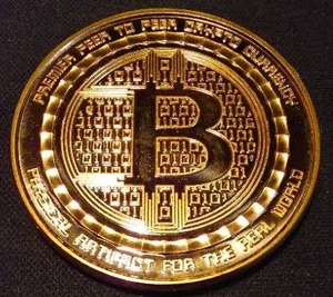 Silk Road Copper Bitcoin Coin.