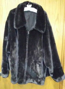 Maggie Barnes Winter Faux Fur Coat.