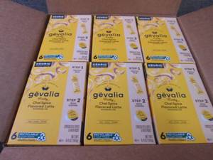 lot 11 image: 6- 6ct Gevalia Frothy Chai Spice La...