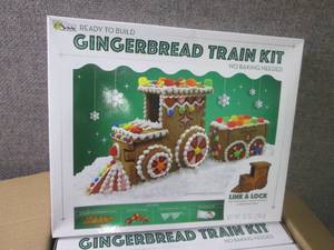 lot 20 image: 6- 25 oz Gingerbread Train Kits...