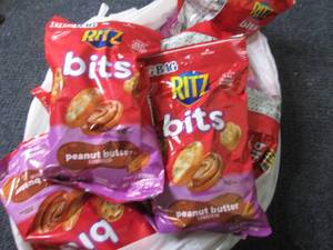lot 50 image: 12- 3 oz Ritz Bits Peanut Butter...