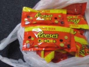 lot 68 image: 12- 3 oz Reeses Pieces...