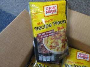 lot 76 image: 6- 2.8 oz Oscar Mayer Bacon Pieces...