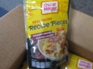 lot 78 image: 6- 2.8 oz Oscar Mayer Bacon Pieces...