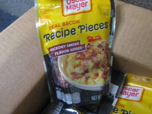 lot 81 image: 6- 2.8 oz Oscar Mayer Bacon Pieces...