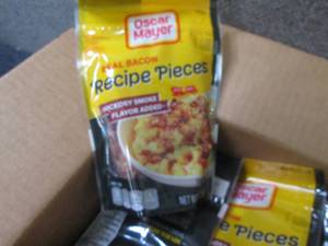 lot 82 image: 6- 2.8 oz Oscar Mayer Bacon Pieces...
