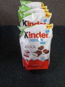 lot 141 image: 5- 7.2 oz Kinder Chocolate Minis...