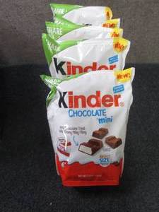lot 142 image: 5- 7.2 oz Kinder Chocolate Minis...