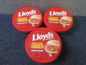 lot 181 image: DD 3- 16 oz FROZEN Lloyds Barbecue...