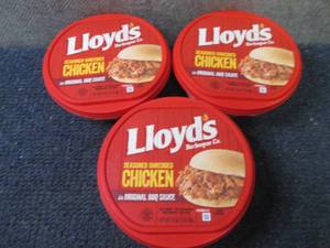 lot 183 image: DD 3- 16 oz FROZEN Lloyds Barbecue...