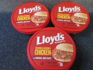 lot 186 image: DD 3- 16 oz FROZEN Lloyds Barbecue...