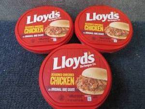 lot 188 image: DD 3- 16 oz FROZEN Lloyds Barbecue...