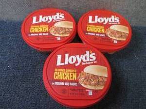 lot 189 image: DD 3- 16 oz FROZEN Lloyds Barbecue...