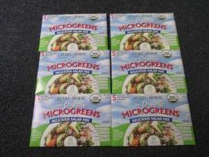lot 259 image: 6 each Ferry Morse Organic Microgre...