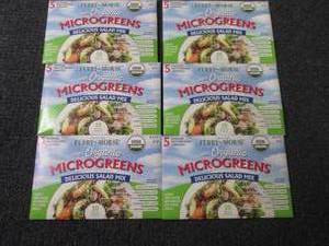 lot 261 image: 6 each Ferry Morse Organic Microgre...