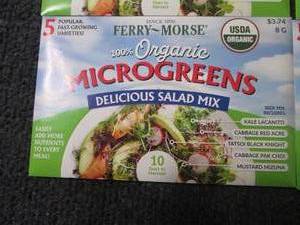 lot 262 image: 6 each Ferry Morse Organic Microgre...
