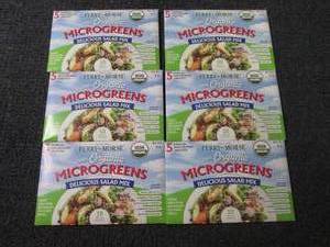 lot 264 image: 6 each Ferry Morse Organic Microgre...