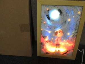 lot 285 image: 2- Lit Wall Dcor Pictures with US...