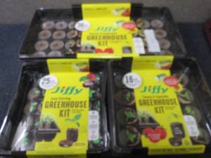 lot 307 image: 3 Assorted Jiffy Seed Starting Gree...